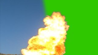 Create Big Gas Explosion On Green Screen - Free Use