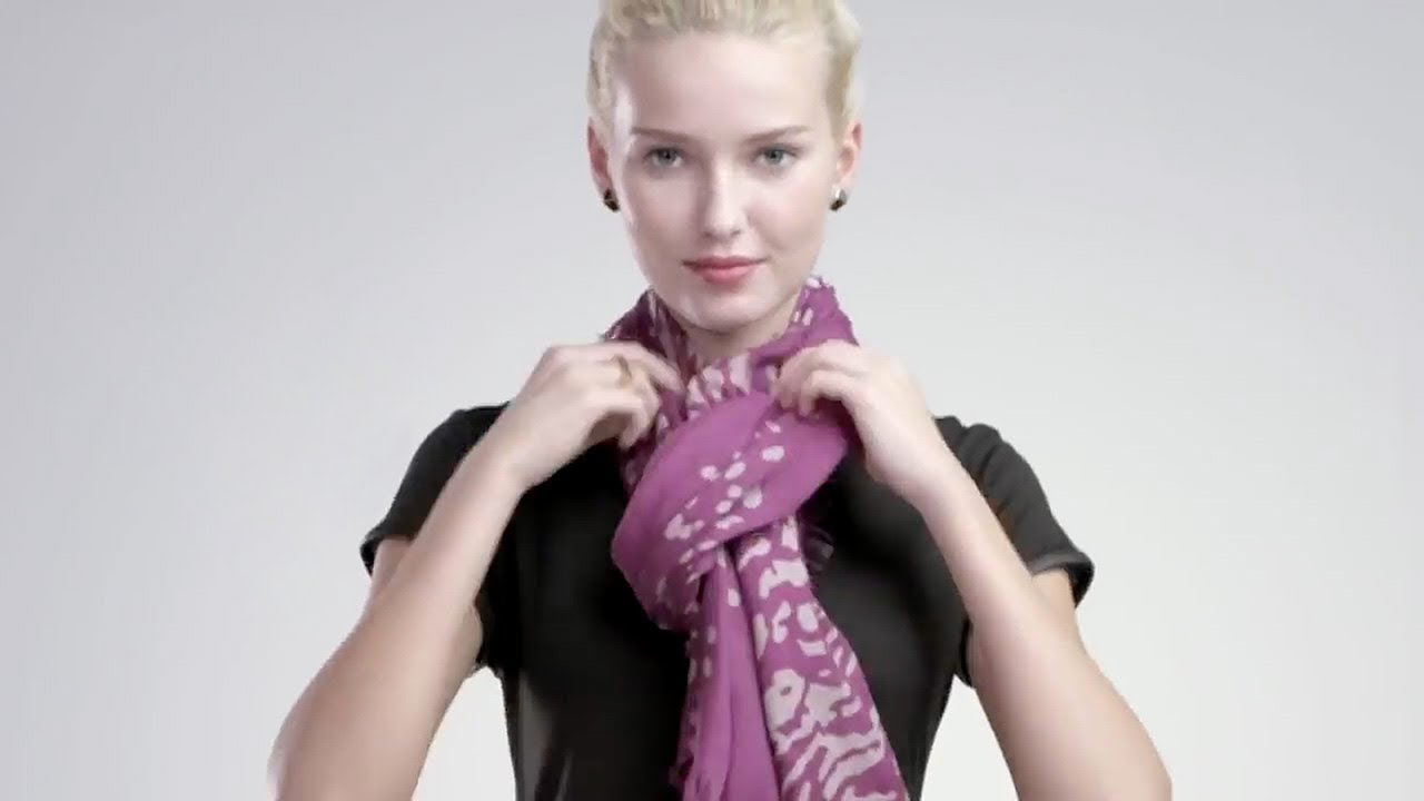 How To Tie a Scarf: 4 Scarves 16 Ways - YouTube
