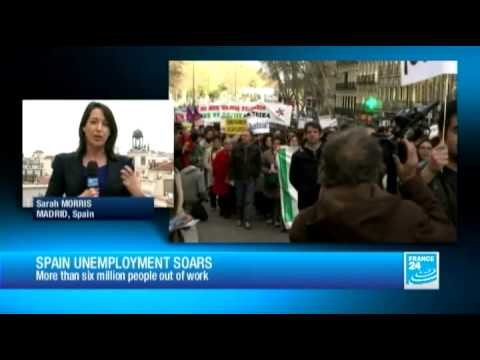 Spain unemployment soars, more than six million people out of work thumb