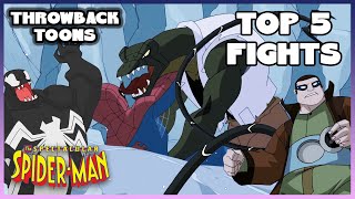 Top 5 Spider-Man Fights Season 1 The Spectacular Spider-Man Throwback Toons