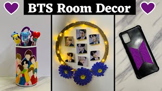 BTS Room Decor ideas 💜✨ / BTS DIY / without printer / save money at home / bts t