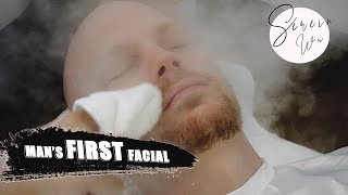 MAN GETS HIS FIRST FACIAL TREATMENT w/ EXTRACTIONS