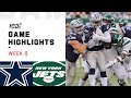 Cowboys vs. Jets Week 6 Highlights | NFL 2019