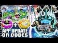 NOVO UPDATE + QR CODES CROSS COLLISION SET! WATERFALL BEYSTADIUM BEYBLADE BURST TURBO APP