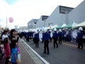 座間市ひまわりフェスタ：湘南台高校吹奏楽部によるパレード（２）