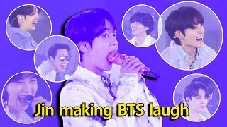 Jin Making BTS laugh so hard ~