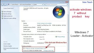 How to activate windows 7 without product key | All Versions | Free | Using Windows Loader