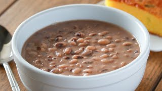 Simple Black-Eyed Peas | No Meat Stovetop Recipe