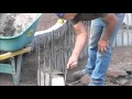 How to build cement walls for raised bed gardens