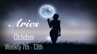 ARIES WEEKLY OCT 7th - 13th | LET GO. THEY'LL COME RUNNING BACK! - Aries Tarot Love Reading