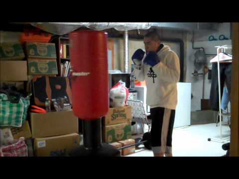 Bas Rutten 2min boxing work out Round 1 and 2
