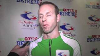 2011 Tim Hortons Brier - Draw 4 Media Scrum