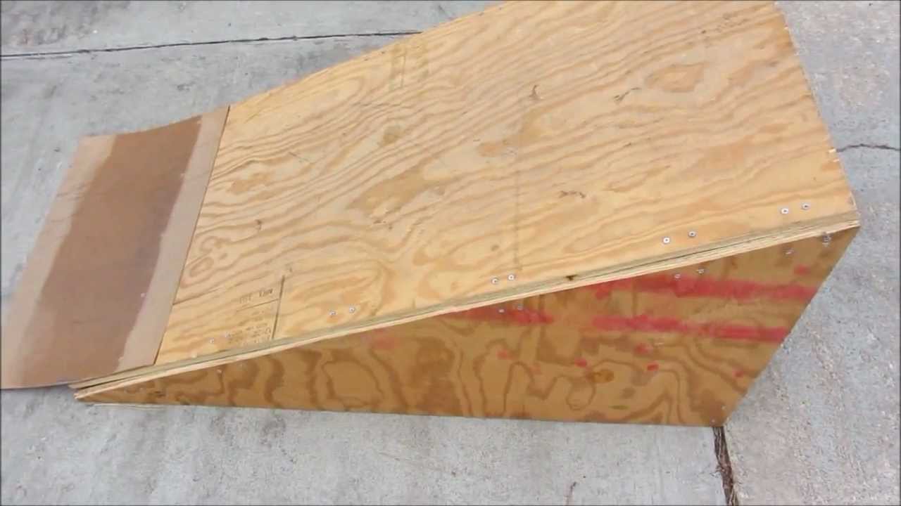 How to build a skate ramp/kicker - YouTube