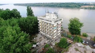 Abandoned Hotel - Sky View Drone Video