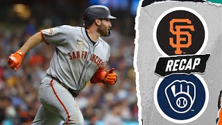 Giants Vs. Brewers Game Highlights 82325 Mlb Highlights