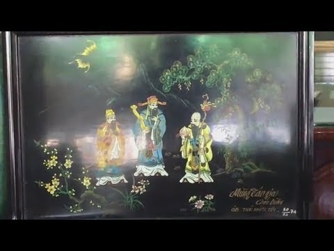 Tranh Sơn Mài Phước Lộc Thọ