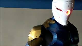 Gray Fox Cyborg Ninja Suit With Motorized Helmet