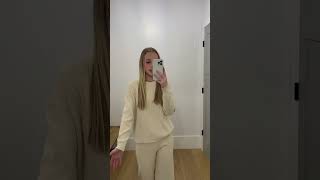 Try On - Emma Ribbed Sweater Pants
