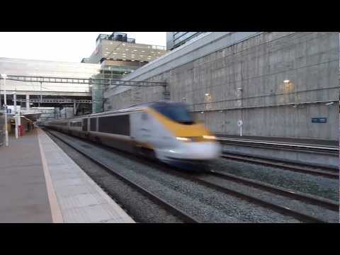 Eurostar Class 373 passing Stratford International.