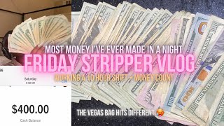 Friday In Vegas Stripper Vlog Maintenance, 10 Hour Shift Money Count My Best Night Yet