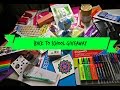 Huge Back to School Giveaway 2016!! ***CLOSED***