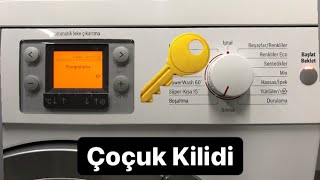 Bosch Logi 8 Çamaşır Makinesi Çoçuk Kilidi Nasıl Açılır? Was24761Tr Sensitive Vario Kilidi