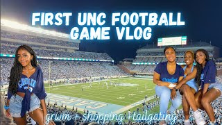 first UNC home game vlog 2021: grwm, tailgating, & more!