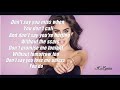 Fifth Harmony - Don't Say You Love Me (Lyrics/Lyrics Video)