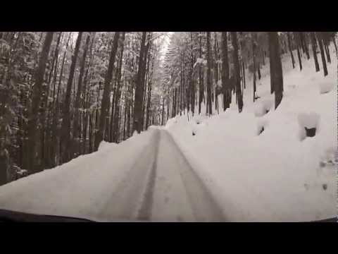 2013 VW T5 Facelift 4Motion Bayern Allgäu Schnee Allrad auf den Berg Falkenstein bei Pfronten