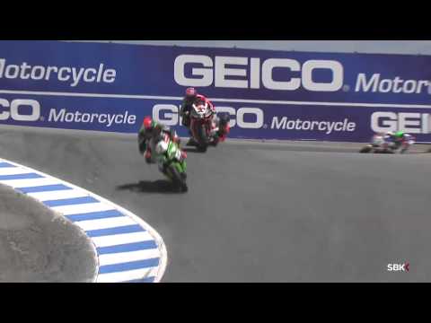 2014 WSBK Laguna Seca -- Race 2 highlights