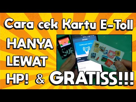 Cara mengecek saldo kartu E-Toll menggunakan hp android (Flazz, Brizzi dan E-Money)