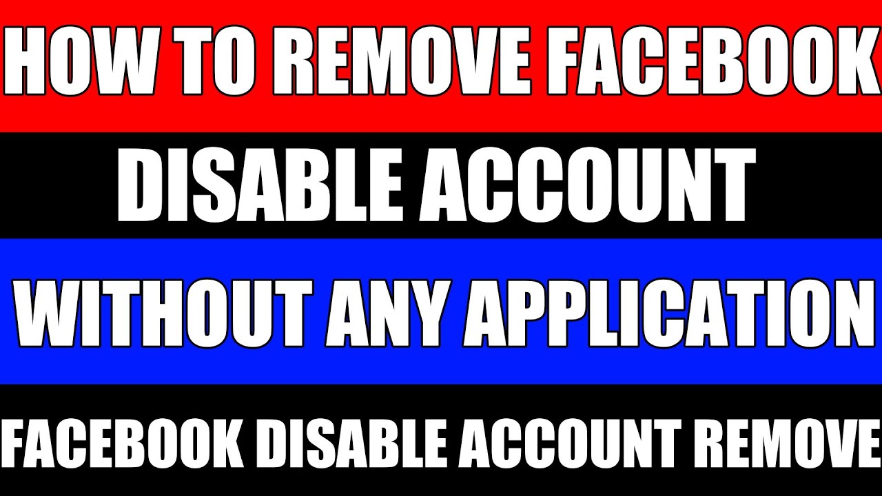 How To Remove Facebook Disable Account Without Any How To Remove Facebook Disable Account Without Any