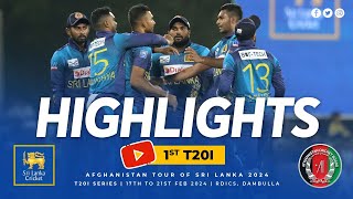 1st T20I Highlights | Sri Lanka vs Afghanistan