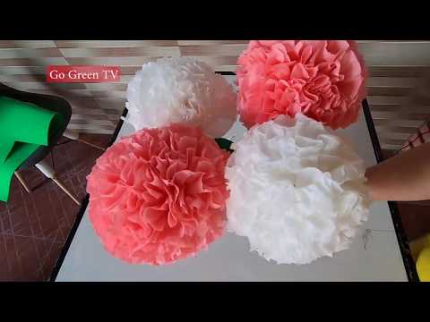 cách làm hoa cẩm tú cầu bằng giấy│How to make paper hydrangeas