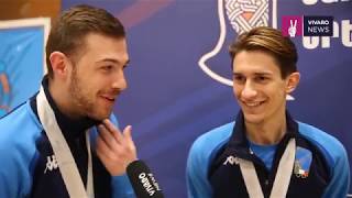 Fencing European Championship U23 Armenia. Francesco Bonsanto, Dario Cavaliere interviews Fencing European Championship U23 Armenia. Francesco Bonsanto, Dario Cavaliere interviews