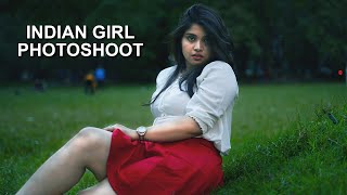 Beautiful Indian Model In Red Skirt Outdoor Fashion Photoshoot Videography Model Sayantani Picoba