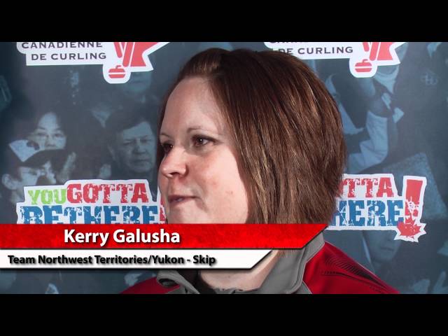 2012 Scotties Tournament of Hearts Draw 15 Media Scrum