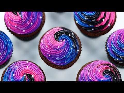 VIDEO : how to make galaxy cupcakes - nerdy nummies - today i made galaxy cupcakes from the nerdy nummies cookbook! order my baking line: http://bit.ly/bakingline *order the ...