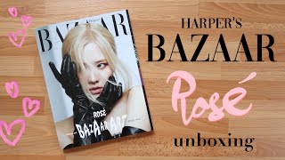 unboxing: Harper's Bazaar magazine Rosé Cover May 2022