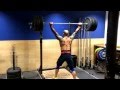 Angelo Gala, 295# back jerk to Overhead Squat