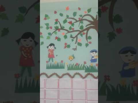 Trang tri lop hoc mầm non.