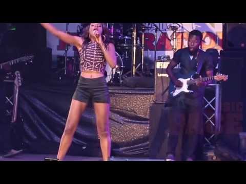 Seyi Shays Hot Legs at Felabration Stage