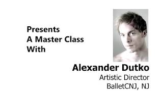 Alexander Dutko of BalletCNJ - ADVANCED BALLET - Ballet En Demand