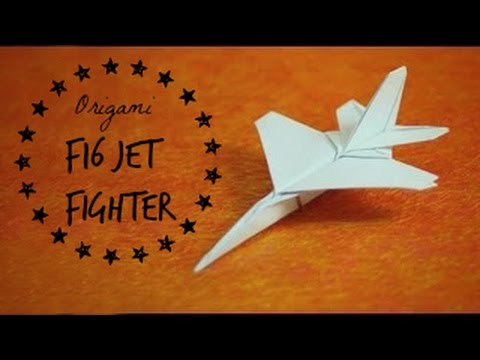 How To Make An F16 Jet Fighter Paper Plane (Tadashi Mori)