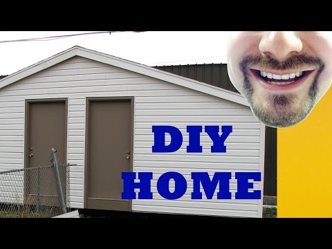 How to Build a Storage Shed in 4 Minutes 10' x 24' - YouTube