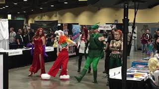 Cosplay Dance Party Jessica Roger Rabbit Green Arrow Long Beach Comic Expo