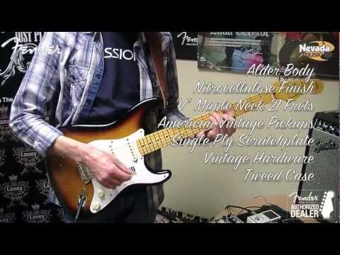 Fender American Vintage '57 Stratocaster Reissue - 2 Colour Sunburst Demo @ Nevada Music UK v2