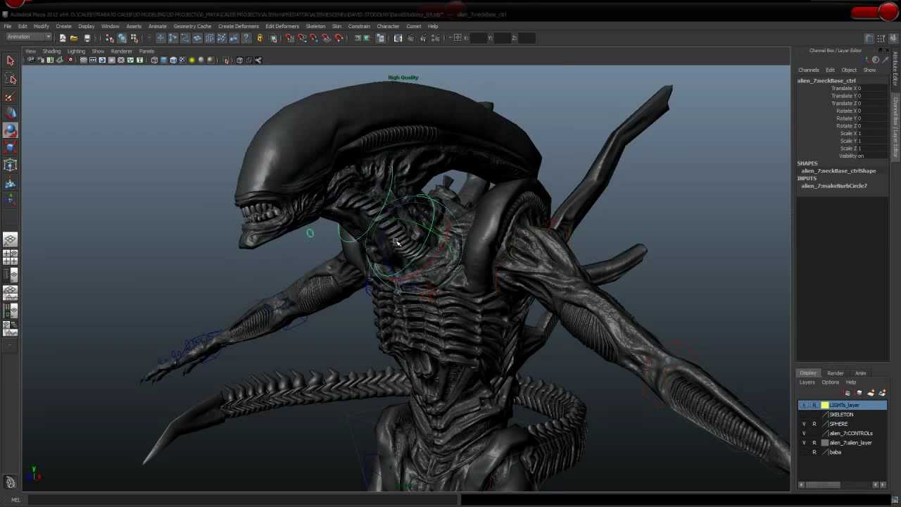 3d xenomorph