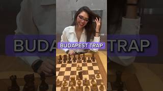 Mate in 6 moves! Budapest Trap #shorts #chess