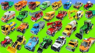 Police Cars, Garbage Truck, Ambulance Toys Unboxing
